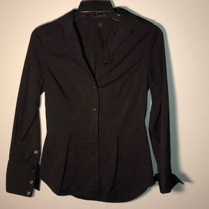 🔴Express Black Button-up